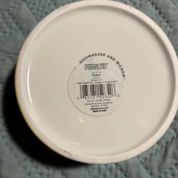 CHARLIE BROWN SNOOPY Peanuts Gang 5” Round Cartoon Print Pet Bowl Dish Dog Cat - Picture 3 of 3